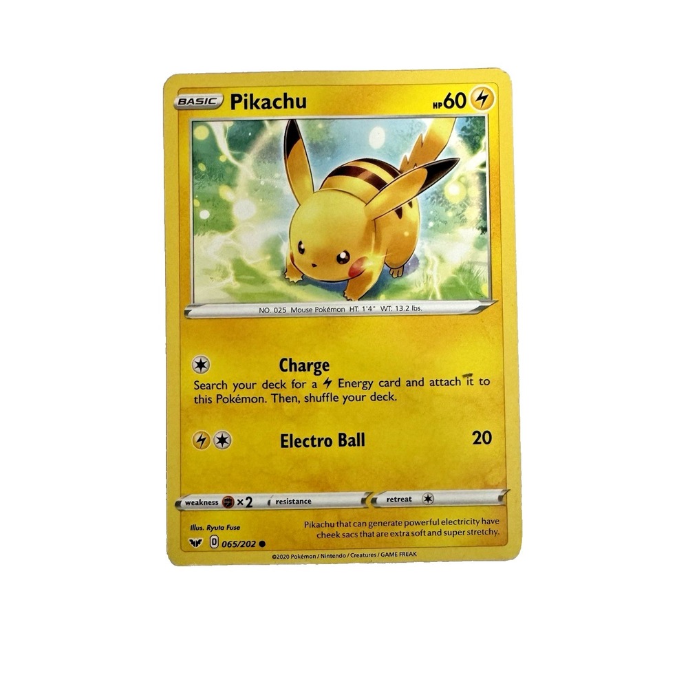 Pikachu 065/202 Play League Promo Cosmo Holo Pokémon Trading Card